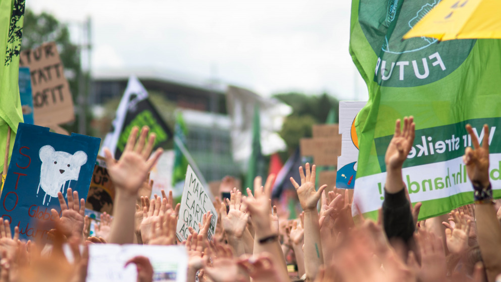 Fridays for Future protest in Aachen: Most activists are white, even in professionalized NGO structures there is little diversity.